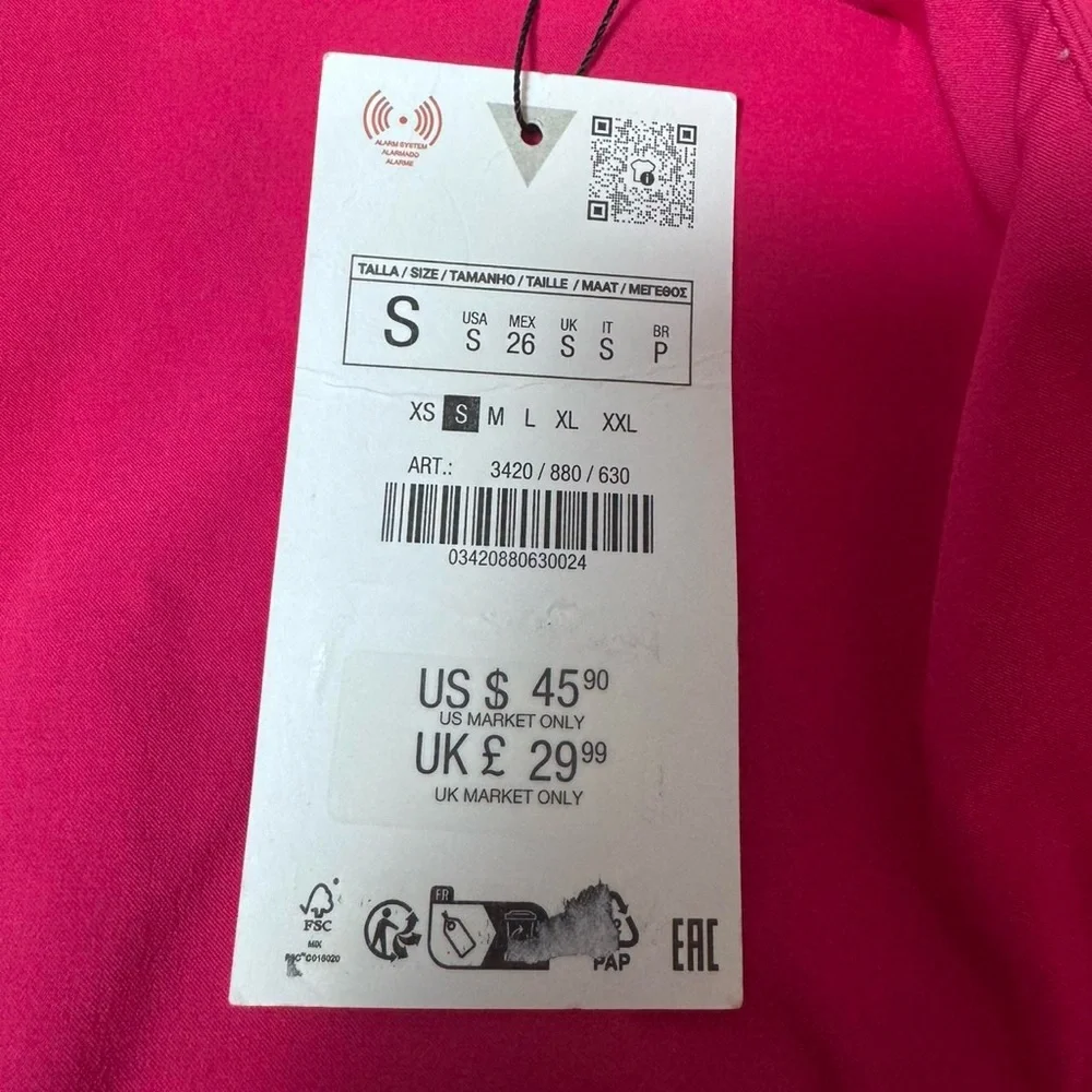 ❌SOLD❌ Zara NWT Pink Floral Halter Top - Picture 6 of 6